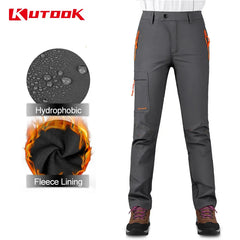 KUTOOK Outdoor Trekking Pants Women Camping Hiking Pants Softshell Pants Trousers Cargo Pants for Women Leggings Hiking Clothing