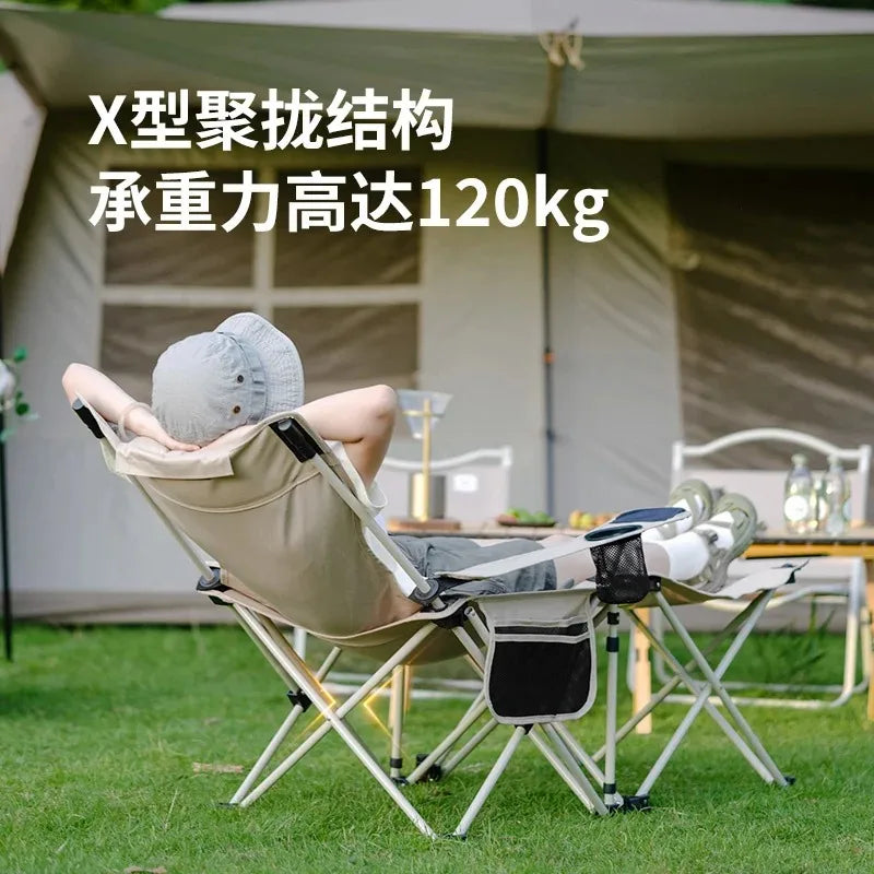 Naturehike Multifunctional Table Recliner Portable Outdoor Camping Folding Chair Leisure Backrest Chair