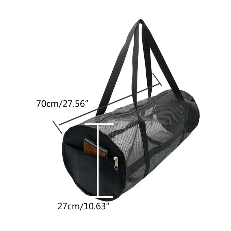 Large Mesh Capacity Mesh Duffels Gear Bag Scubas Diving Snorkeling Equipment Football Storage Bag Tear-resistant Duffels Bag