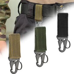 1pc Carabiner Nylon Key Hook Webbing Buckle Belt Hanging System Spring Link Clip 100x30mm For Outdoor Camping Hiking