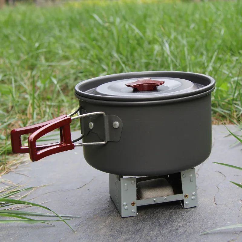 Portable Camping Alcohol Stove Burner Solid Alcohol Fuel Folding Stove Outdoor Mini Spirit Cooking Cookout Picnic BBQ Wax Stove