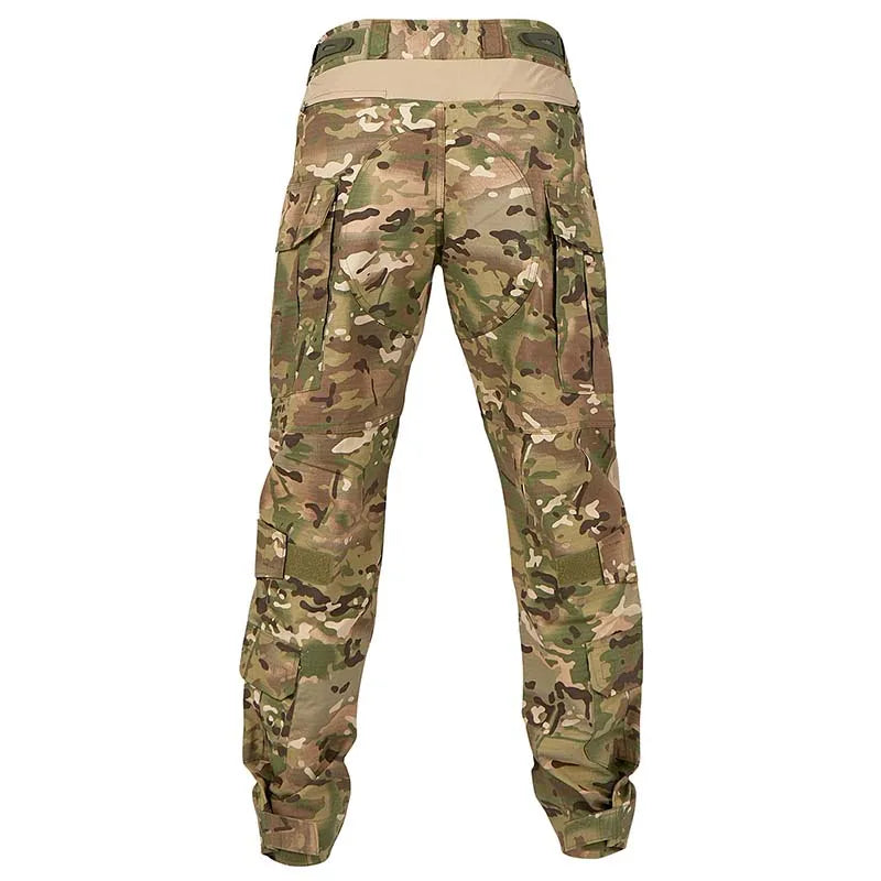 HAN WILD Cotton Pant Combat Pants Knee Pads Tactical Pants Green Camo Pant Men Clothing Airsoft Hunting Climbing Clothes Ripstop