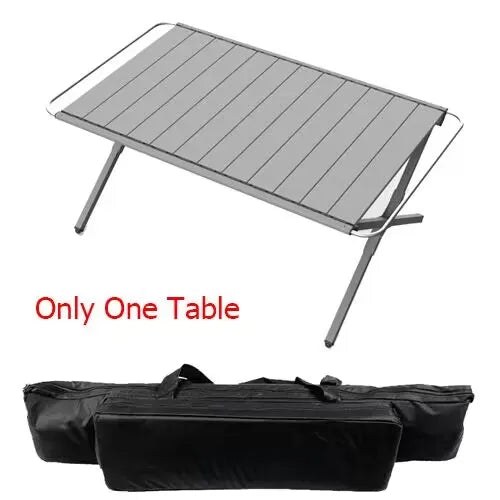 Outdoor Camping Auminum Alloy Table Portable Egg Roll Table Lightweight Picnic Dinner Desk Folding IGT Tactical Table New