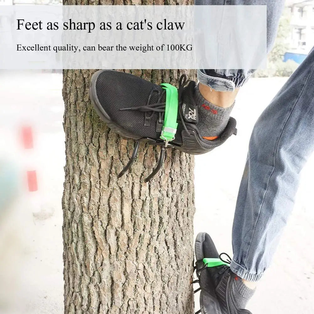 Tree Climbing Tool Pole Climbing Spikes For Hunting Observation Picking Fruit 304 Steel Climbing Tree Shoes Simple Use