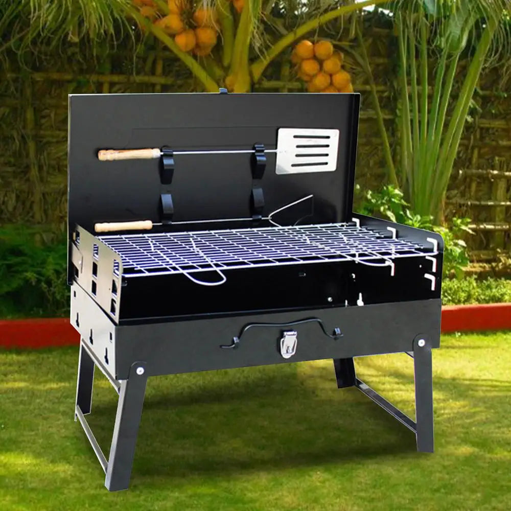 Folding Barbecue Grill Portable BBQ Grill Rack Camping Heating Stoves Charcoal Outdoor Camping Picnic Burner Firewood Stove