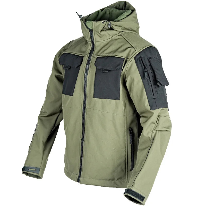 Men's Tactical Windbreaker Jacket Beetle Invader Tactics Soft Shell Charge Tactics Jacket Waterproof Outdoor Shark Skin Coat