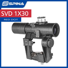 SVD 1x30 Tactical Hunting Riflescope Red Dot Sight With Side-Rail Mount For Airsoft Spotting Shooting Rifle AK47/74 Scope