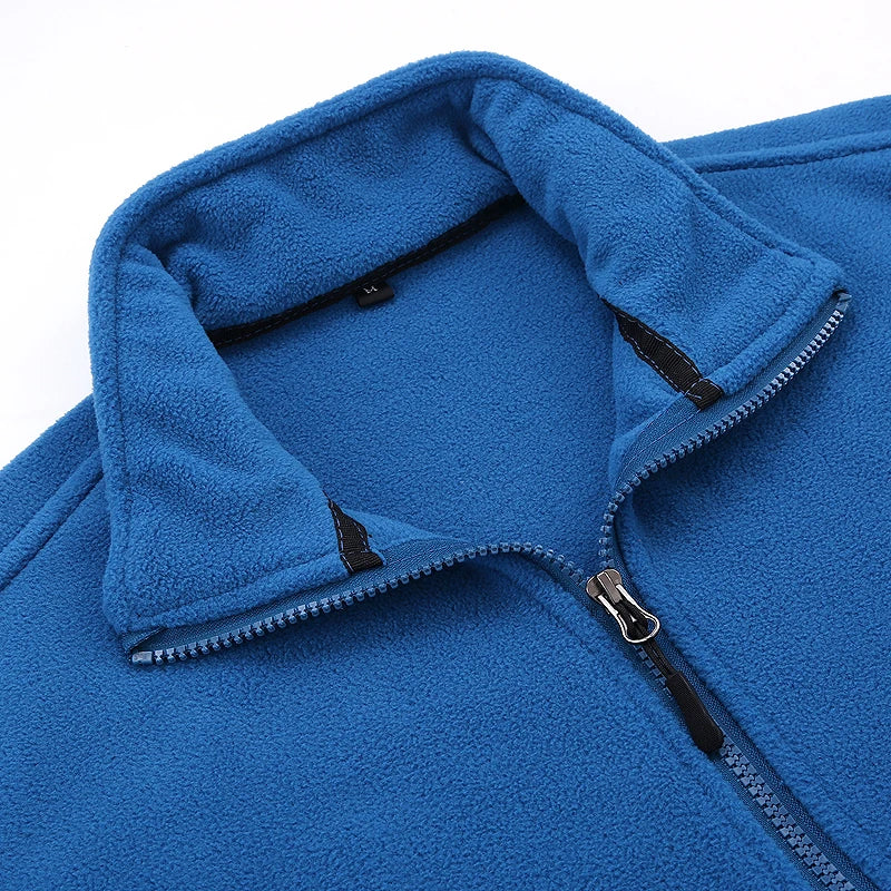 JNLN Men Polar Fleece Jackets Winter Windproof Thermal Soft Shell Jacket Outdoor Sports Hiking Camping Skiing Climbing Warm Coat