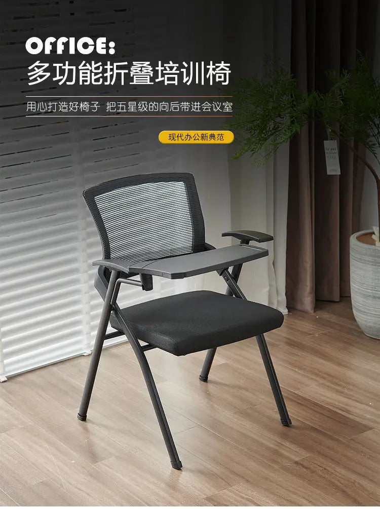 Folding Training  Conference Room Chair, Training Class Chair, Folding Office Chair, Folding  with Table Board