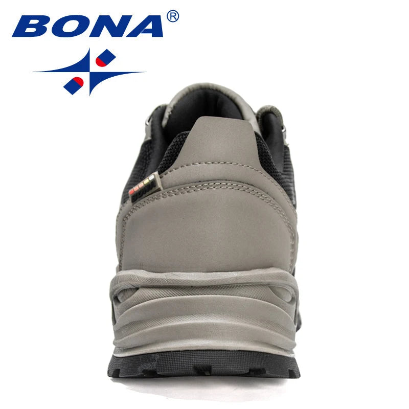 BONA 2022 New Designers Wear Resistant Outdoor Hiking Shoes Men Breathable Climbing Sneakers Man Trekking Hunting Footwear Comfy