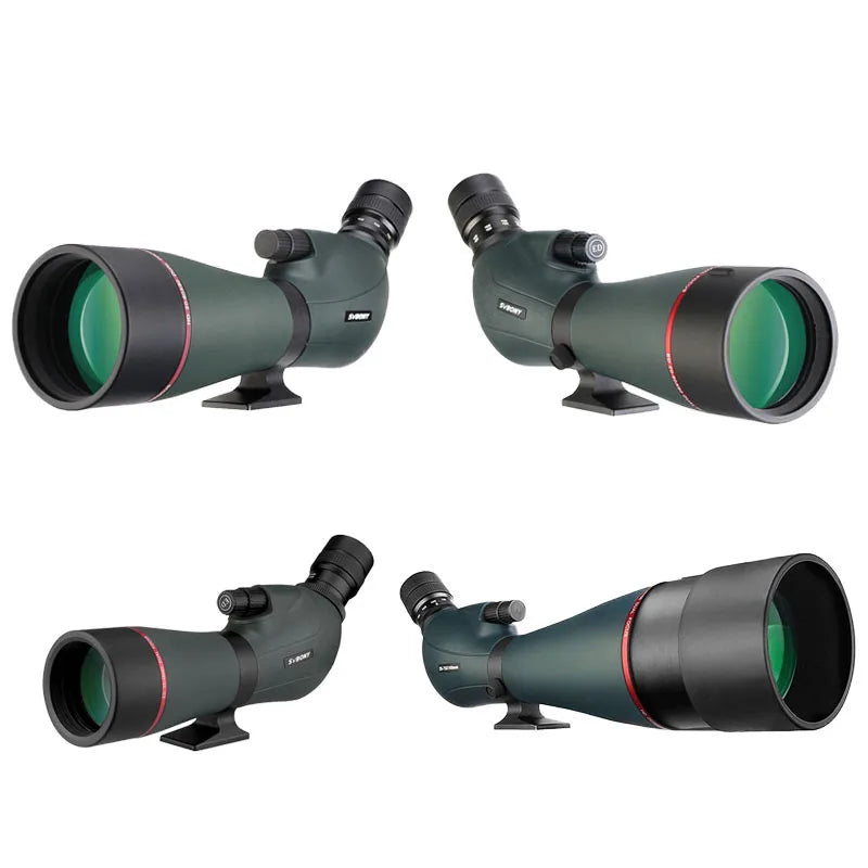 SVBONY Telescope SV406/SV406P ED Spotting Scope 20-60x80/25-75X100/16-48X65 Dual Focus IPX7 Waterproof for BirdWatching Archery