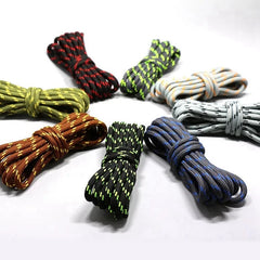 1Pair Round Shoelaces Outdoor Hiking Sports Shoe Laces Kids Sneakers Shoelaces Length 100/120/140/160CM Lacets Baskets 19 Colors