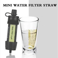 Outdoor Water Filter Straw Water Purifier System with 5000 Liters Filtration Capacity for Camping Emergency Survival Tool