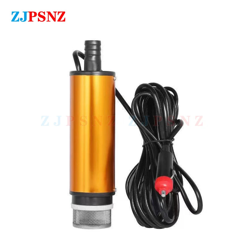 Transfer Pump 12V 24V Diesel Fuel Water Oil Car Camping Fishing Submersible Pump Car Pumping Diesel Oil Pump Cigarette Lighter