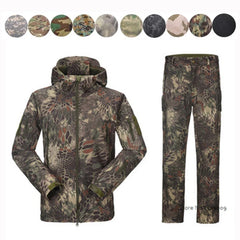 Waterproof Shark Skin Soft Shell Jacket or Pants Men Tactical Camouflage Jacket Winter Autumn Coat Clothes