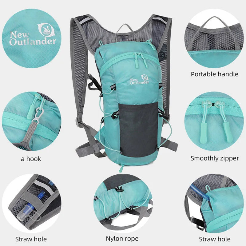 5L Lightweight Camping Backpack Foldable Riding Helmet Pack Men Cycling Hiking Trekking Running Mountaineering Shoulder Bag