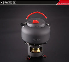 ALOCS B13/K04 Outdoor Camping Alcohol Burn Stove with Stand Folding Picnic Outdoor Stove Camping Cookware with Kettle