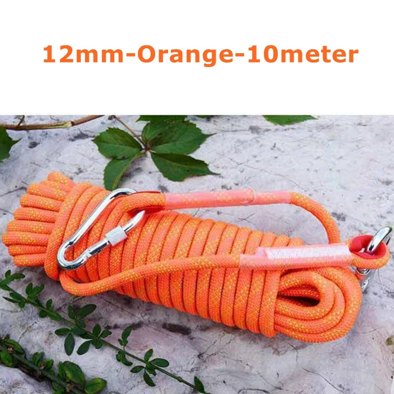 10M 20M Outdoor Auxiliary Ropes Floating Climbing Rope 10mm 12mm Dia High Strength Cord Safety Rope Trekking Hiking Accessories