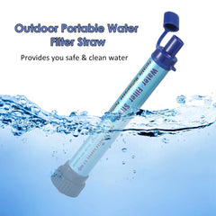 Outdoor Camping Water Filter Portable Hiking Personal Water Purifier Filtration System Hunting Water Purifying Emergency Device