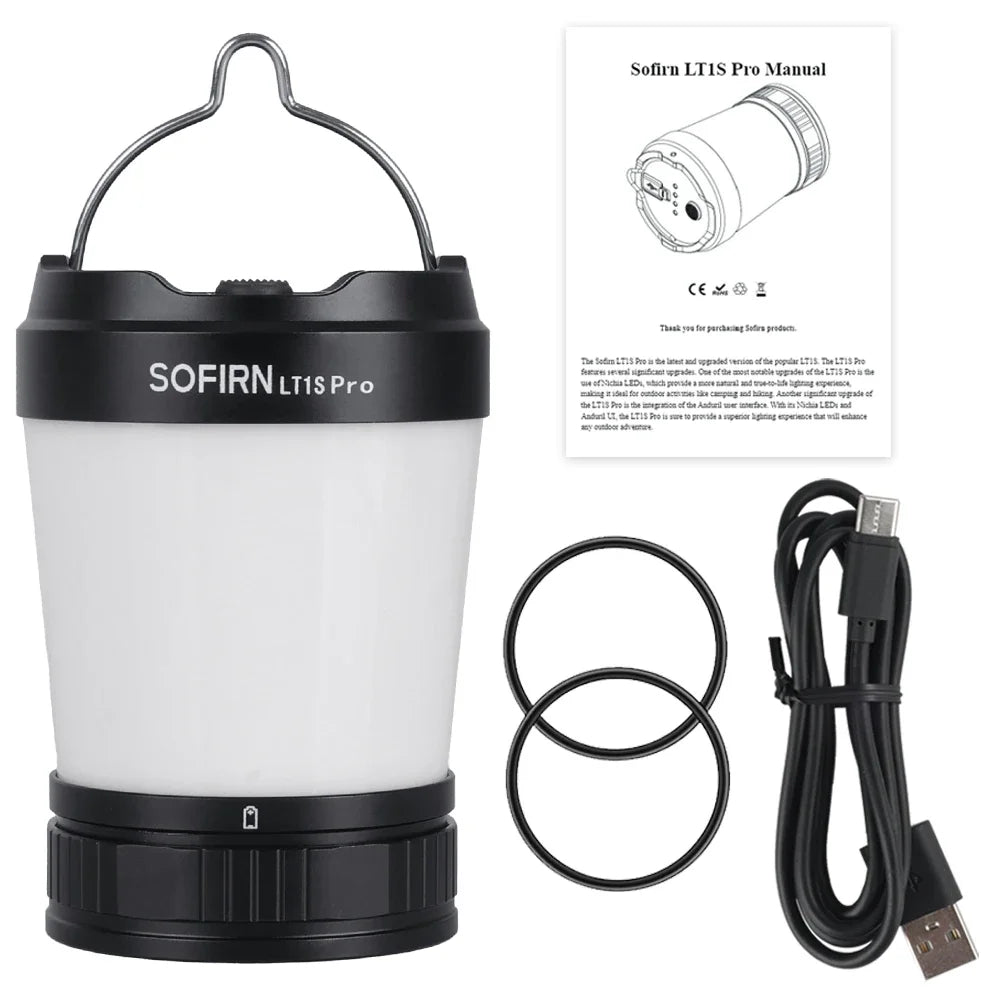 Sofirn LT1S Pro 2700-5000K Powerful Torch  21700 Rechargeable USB C Camping Light Protable Outdoor Lantern Powerbank Output