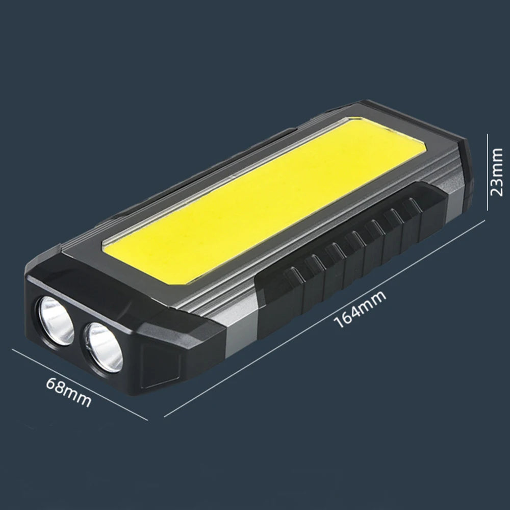 4000mAH COB Work Light USB Rechargeable LED Flashlight Portable Lantern with Magnet 7 Lighting Modes Camping Emergency Torch