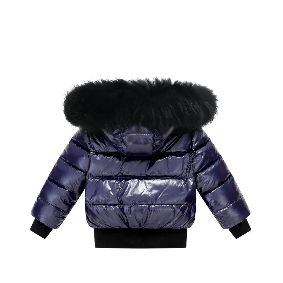 AP winter children coat for boys girls fashion white piping kids jackets waterproof shelling fabric + filling  white duck down