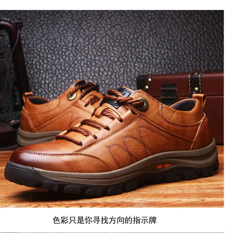 fashion men's shoes Street Trendy Running Non-Slip Outdoor Lace up hiking shoes casual sports shoes Large size mens sneakers