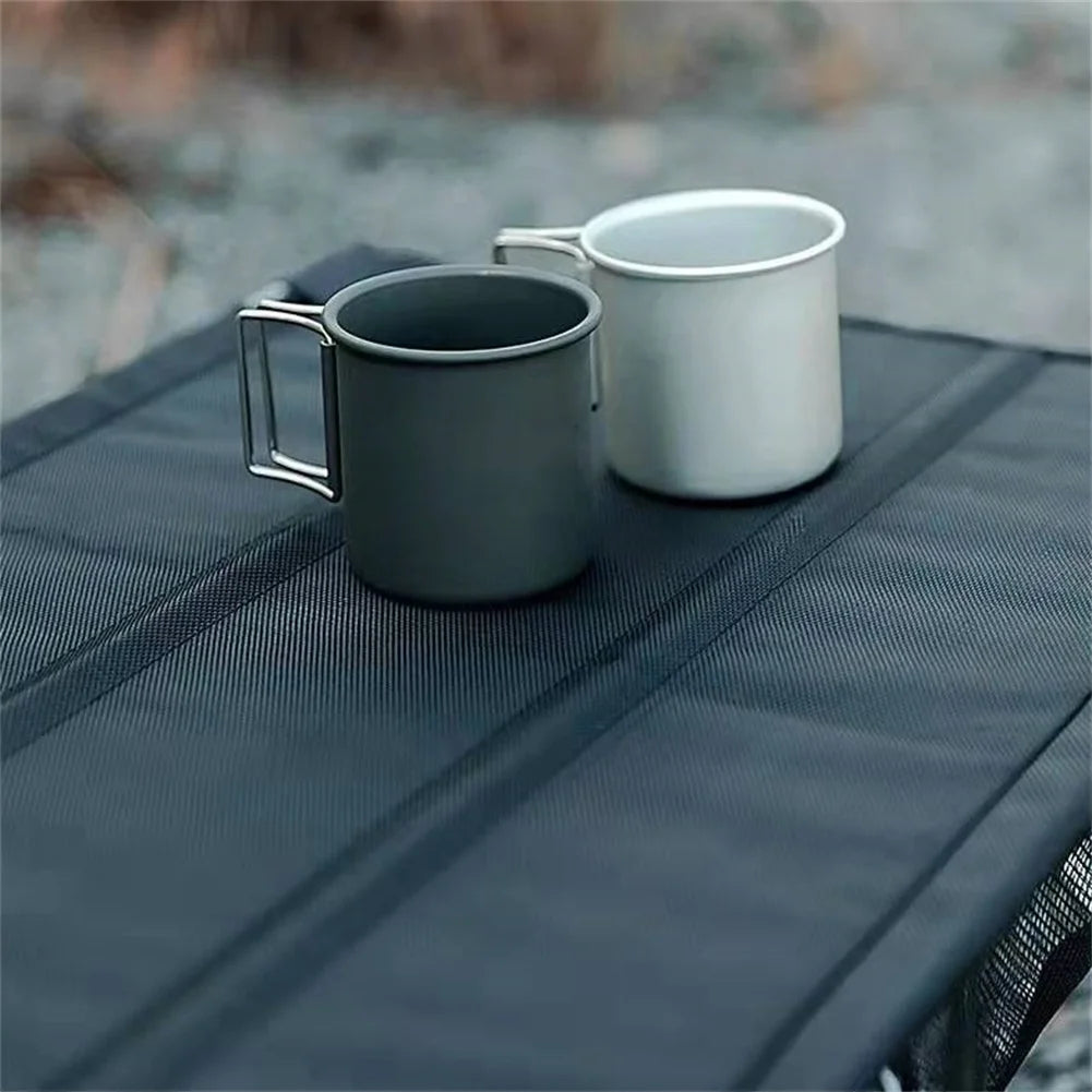 300ml Camping Mug Titanium Cup Tourist Tableware Picnic Utensils Outdoor Kitchen Equipment Travel Cooking Set Cookware Wholesale