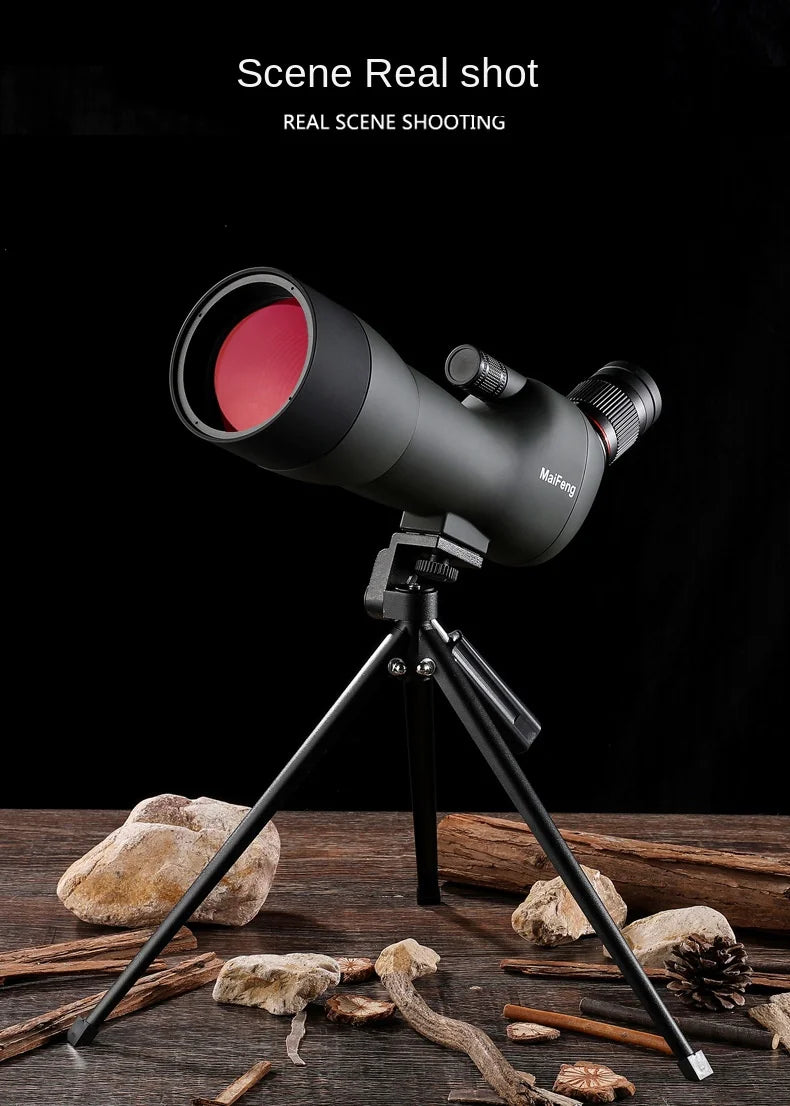 Telescopes Maifeng 20-60x70 Monocular ED Waterproof Straight Dual Focuing Spotting Scope for Bird Watching With Tripod BAK4