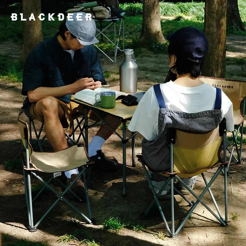 BLACKDEER 4 pcs Chair and 1 pcs Table Outdoor Aluminum alloy Folding Table and Chair Set Camping Picnic Portable Supplies