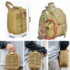 Tactical Molle Pouch First Aid Kits Bag Emergency Outdoor Hunting Car Emergency Camping Survival Tool EDC Waist Bag for Men