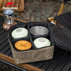 Naturehike Camping Storage Bag Large Capacity Stoves Storage Box Gas Tank Storage Box Travel Camping Butane Stove Storage Bag