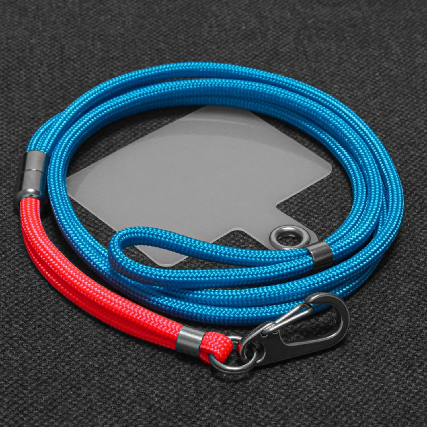 Long Hanging Neck Outdoor Nylon Climbing Rope Lanyard Bold Pendant Phone Universal with Fixed Clip Lanyard Mobile Phone Lanyard