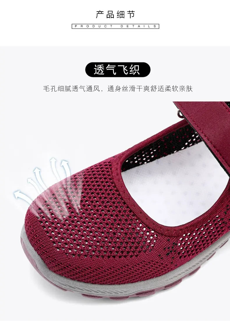 Summer Women's Casual Shoes High Quality Platform Soft Sole Outdoor Hiking Shoes Lightweight Anti Slip Fitness Sneakers Shoes