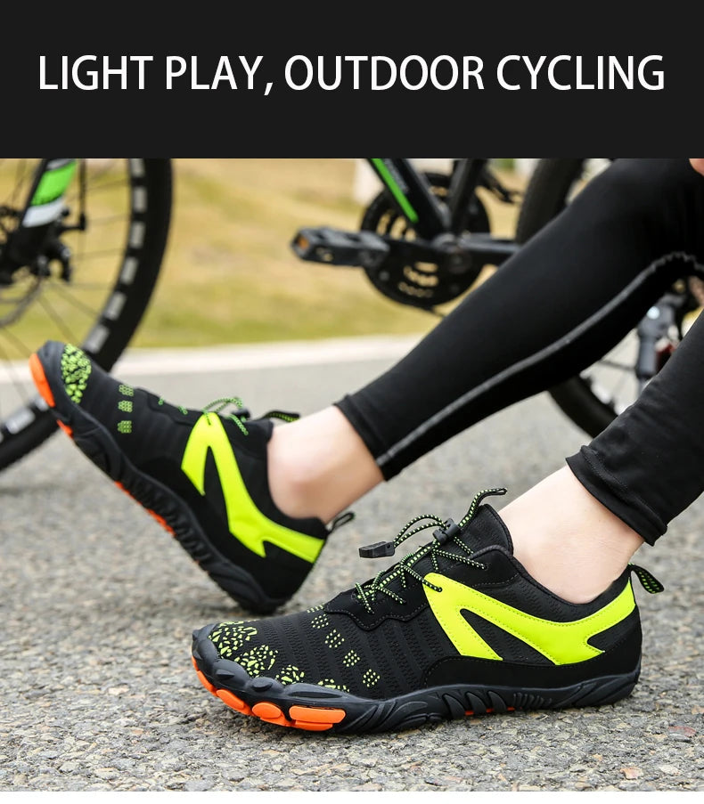 Men's And Women's Hiking Outdoor Sneakers Climbing Indoor Fitness Yoga Cycling Shoes Suitable For Home, Camping, Fishing