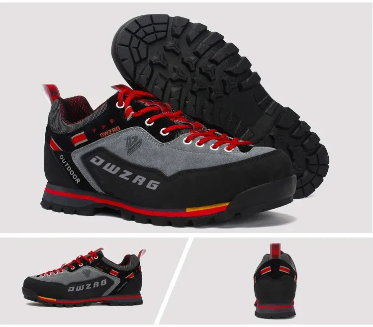 Fashion Waterproof Hiking Shoes Men's Climbing Shoes Anti-collision Fashion Outdoor Casual Lace-up Sneakers