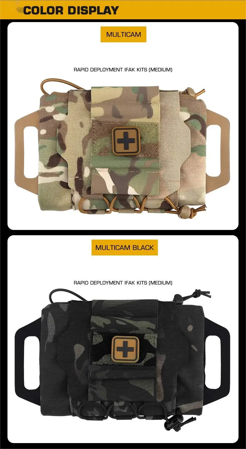 Rapid Deployment First-aid Kit  Tactical Molle Medical Pouch IFAK Kits Outdoor Hunting Military Emergency Survival Bag