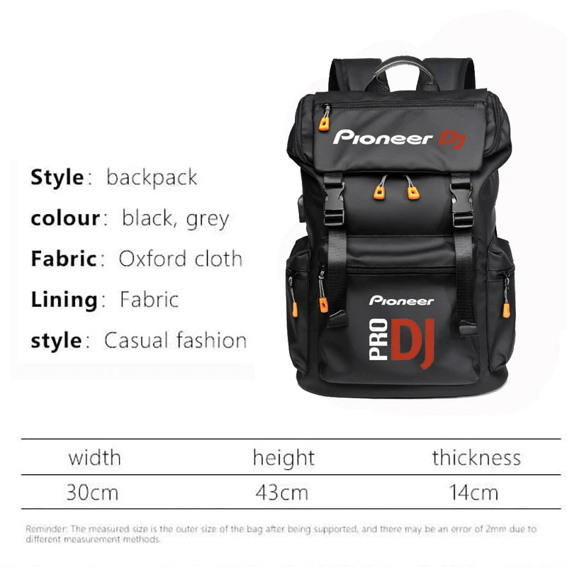 New Pioneer Pro Dj Large Capacity Multi-Purpose Travel Outdoor Walking Camping Backpack Waterproof Bag Fashion Quality Backpack