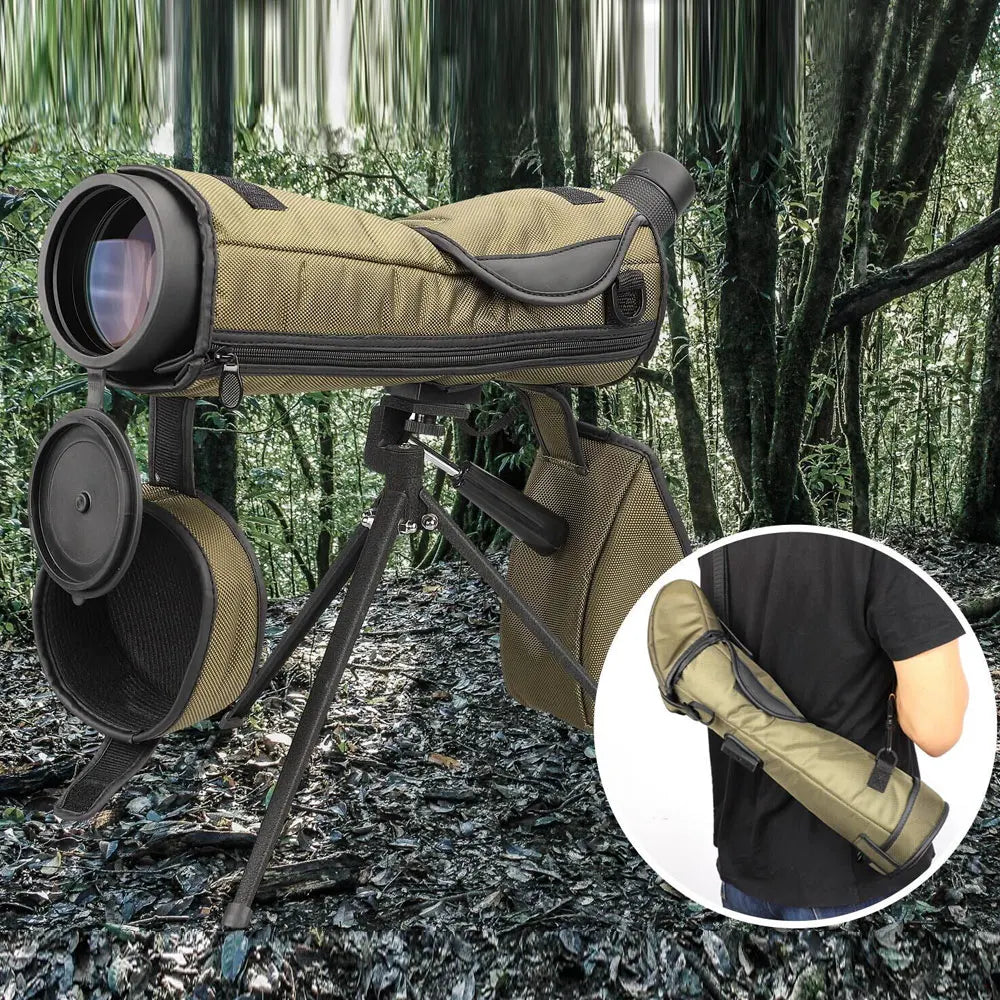 Portable Carrying Bag Durable Nylon Shock-absorbing Backpack for Telescope Spotting Scope Birds Watching Monoculars