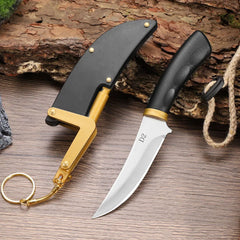 ABS Handle Pocket Knife Camping Survival Hand Tools Outdoor Self-defense Hunting Knife With Sheath Multitool Cuter Profesional