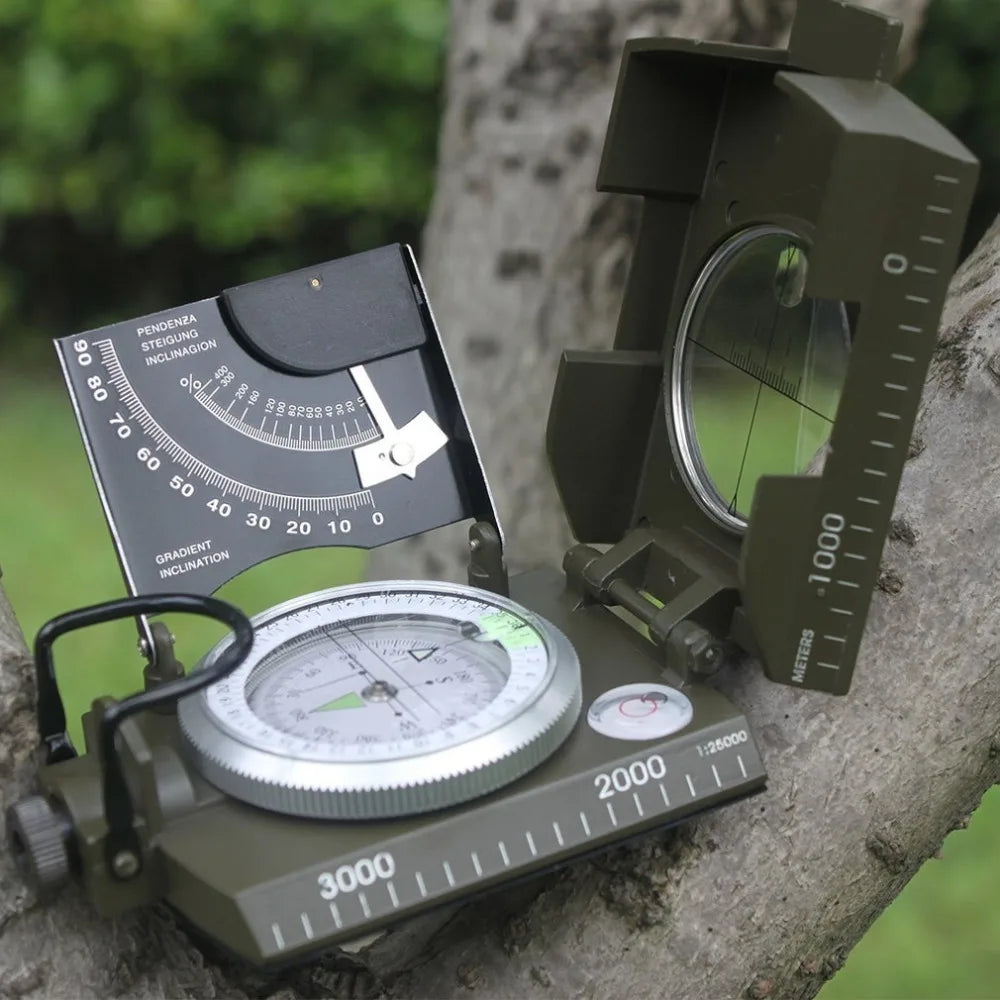 Outdoor Survival Gear Military Compass Camping Hiking Geological Compass Digital Compass Camping Navigation Equipment Gadgets