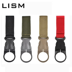 Portable Outdoor Kettle Buckle Backpack Water Bottle Hanger Holder Clip Camping Hiking Military Nylon Webbing Buckle Strap