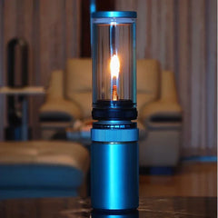 Mini Aluminum Alloy Gas-powered Portable Outdoor Camping Gas Candles Lamp Lantern with Gas Cartridge