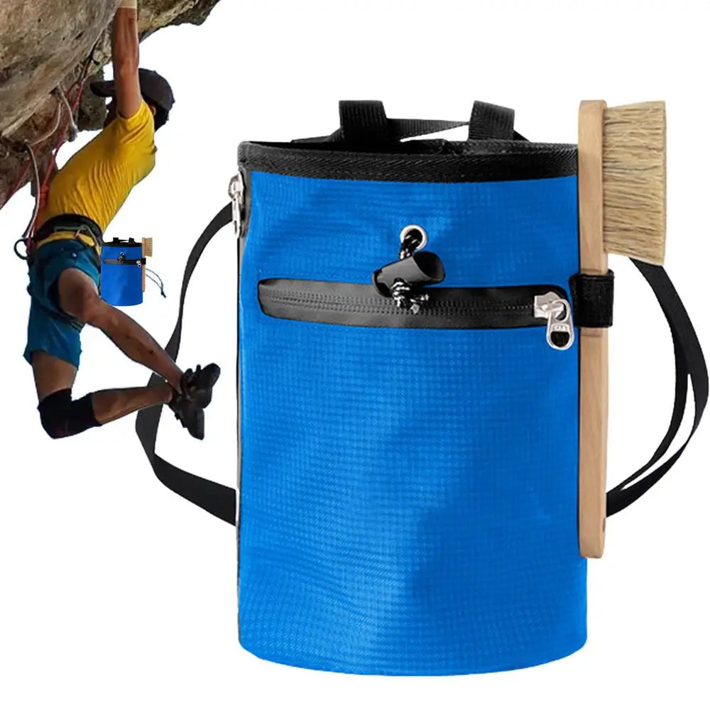 Chalk Bag Bouldering Bouldering Storage Pouch With Zippered Pockets Rock Climbing Gear Equipment With Brush Pet Training Snack