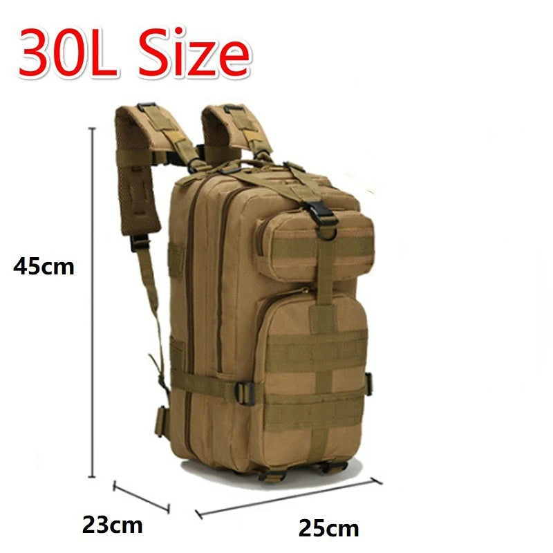 Hunting bag 50L 1000D nylon waterproof camping trip fishing hunting bag backpack outdoor military backpack tactical sports