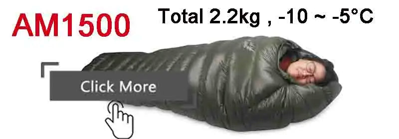 Kamperbox Cold Temperature Winter Sleeping Bag Down Sleeping Bag Winter Camping Sleeping Bag Double