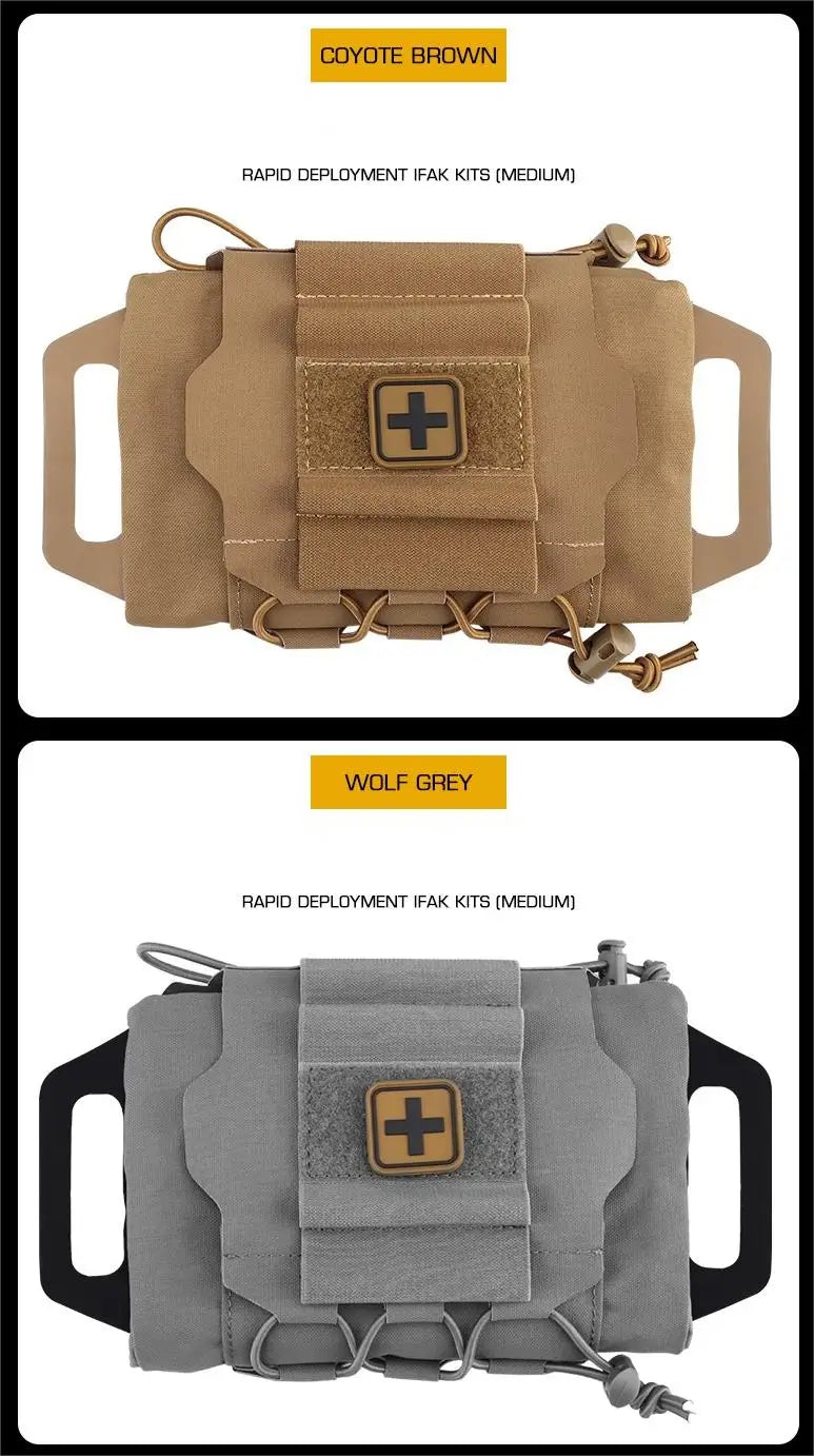 Rapid Deployment First-aid Kit  Tactical Molle Medical Pouch IFAK Kits Outdoor Hunting Military Emergency Survival Bag