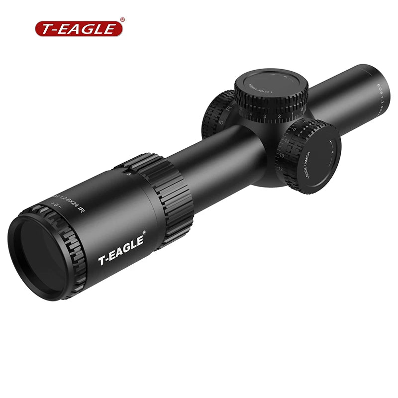 T-EAGLE Tactical Riflescope Spotting Scope for Rifle Hunting Optical Collimator Gun Sight Red Green Light EOS 1.2-6 X24 IRHK