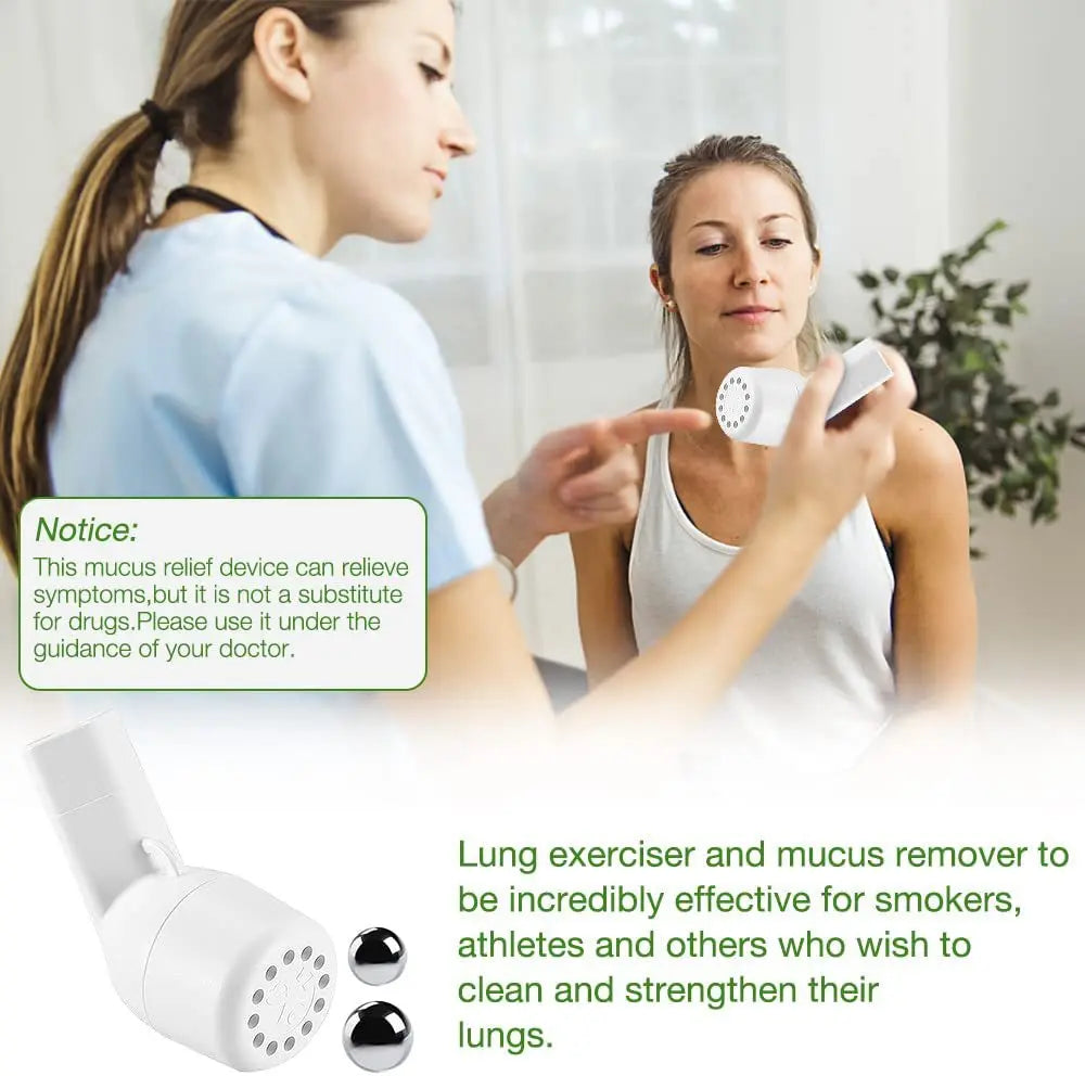 Mucus Removal Device First Aid Outdoor Handheld Lung Breathing Trainer Breathing Exercise Instrument Portable Lung Expander