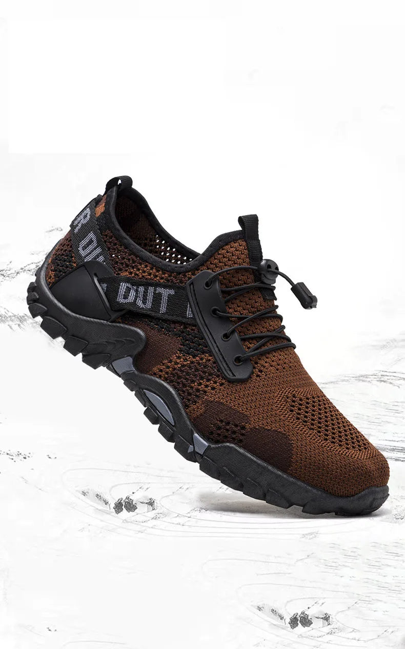 Oulylan Climbing Shoes Mountain Outdoor Non-slip Hunting Male Comfy Sport Trail Soft Men Outdoor Hiking Trekking Shoes